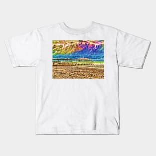 Colourful Cromer Pier Kids T-Shirt